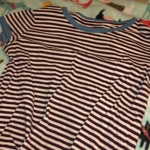 Striped ringer tee